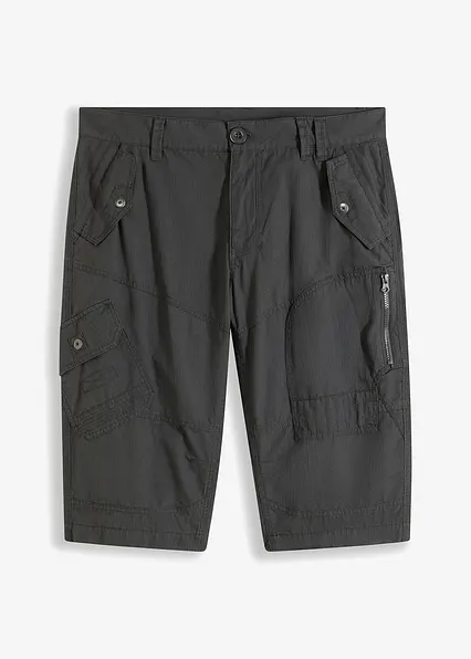 Long-Bermuda, Regular Fit in grau von vorne - bonprix Long-Bermuda, Regular Fit in grau von vorne - bonprix