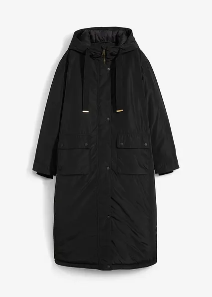 Long-Parka in schwarz von vorne - bonprix Long-Parka in schwarz von vorne - bonprix