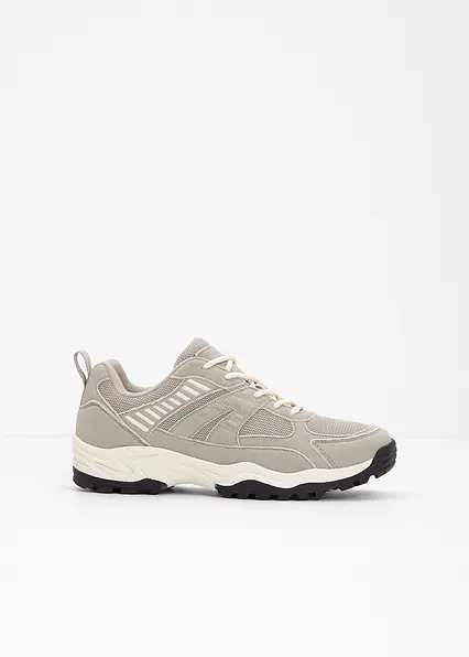 Chunky Sneaker mit Mesh-Einsatz in grau - bonprix Chunky Sneaker mit Mesh-Einsatz in grau - bonprix