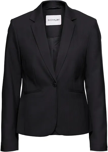 Blazer in schwarz von vorne - bonprix Blazer in schwarz von vorne - bonprix