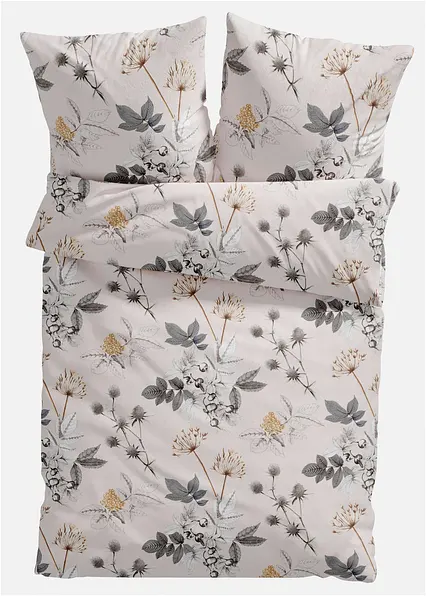 Bettwäsche mit floralem Design in beige - bonprix Bettwäsche mit floralem Design in beige - bonprix