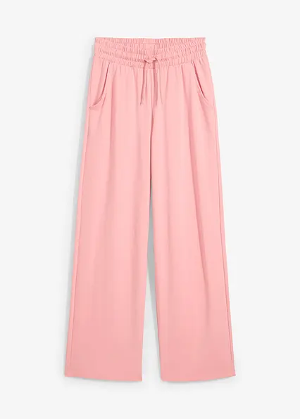 Jersey-Hose aus Interlock in rosa von vorne - bonprix Jersey-Hose aus Interlock in rosa von vorne - bonprix