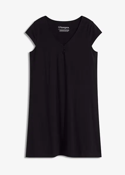 Nachthemd in schwarz von vorne - bonprix Nachthemd in schwarz von vorne - bonprix