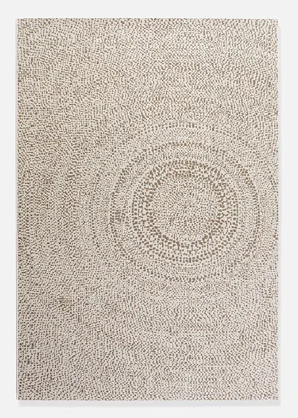 In- und Outdoor Teppich mit rundem Motiv in beige - bonprix In- und Outdoor Teppich mit rundem Motiv in beige - bonprix