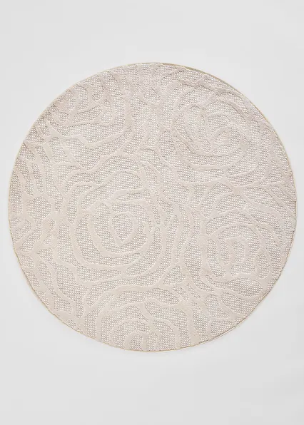Runder Teppich mit außergewöhnlich weicher Oberfläche in beige von vorne - bonprix Runder Teppich mit außergewöhnlich weicher Oberfläche in beige von vorne - bonprix