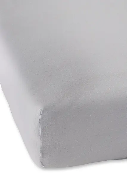 Jersey Comfort Spannbettlaken in grau - bonprix Jersey Comfort Spannbettlaken in grau - bonprix