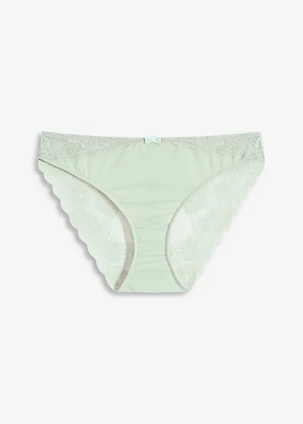 Slip aus feiner Microfaser in grün von vorne - bonprix Slip aus feiner Microfaser in grün von vorne - bonprix