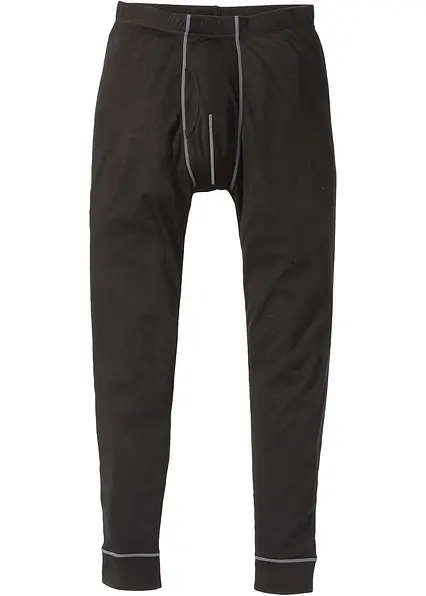 Thermo-Unterhose mit Eingriff in schwarz von vorne - bonprix Thermo-Unterhose mit Eingriff in schwarz von vorne - bonprix