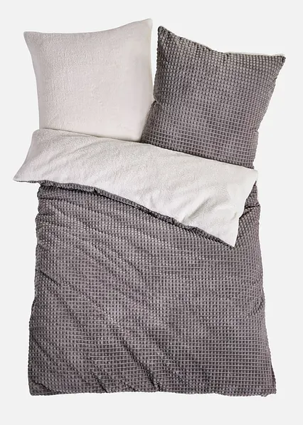Bettwäsche Cashmere Touch in grau von vorne - bonprix Bettwäsche Cashmere Touch in grau von vorne - bonprix