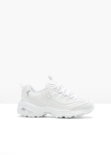 Skechers Chunky Sneaker mit Memory Foam in weiß von vorne - Skechers Skechers Chunky Sneaker mit Memory Foam in weiß von vorne - Skechers