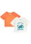 Baby T-Shirt mit Knopfleiste aus Bio-Baumwolle (2er Pack), bpc bonprix collection