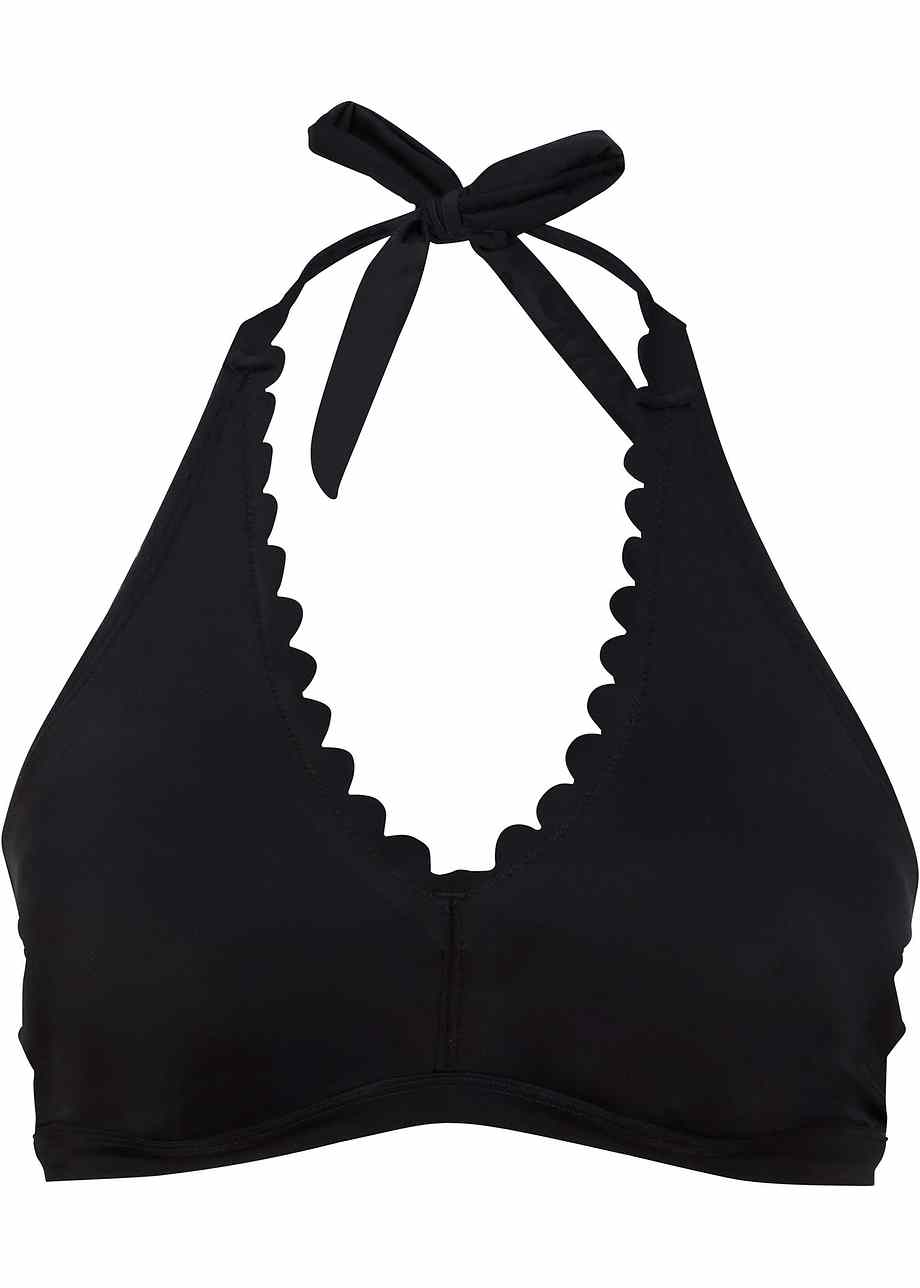 Schönes Neckholder Bikini Oberteil schwarz