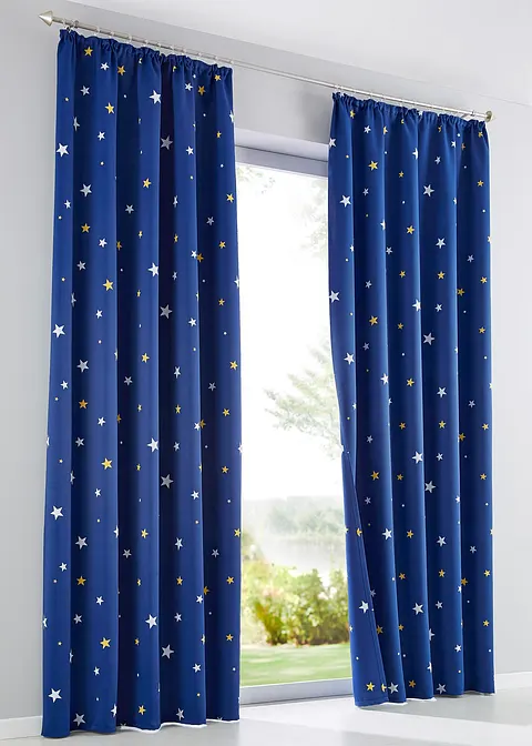 Verdunkelungsvorhang mit Thermofunktion (1er Pack) in blau - bonprix Verdunkelungsvorhang mit Thermofunktion (1er Pack) in blau - bonprix