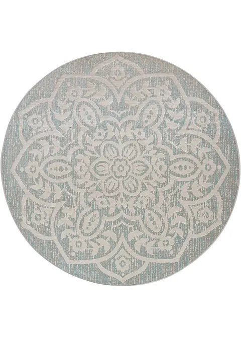 Runder In- und Outdoor Teppich mit großem Ornament in beige - bpc living bonprix collection Runder In- und Outdoor Teppich mit großem Ornament in beige - bpc living bonprix collection