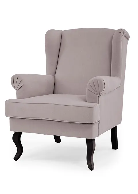 Ohrensessel in grau von vorne - bonprix Ohrensessel in grau von vorne - bonprix