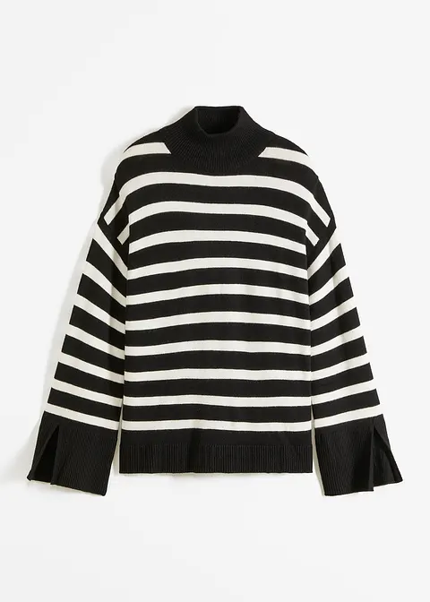 Pullover in schwarz von vorne - bonprix Pullover in schwarz von vorne - bonprix