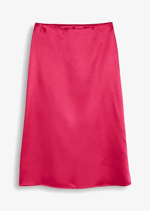 Satin-Rock in pink von vorne - BODYFLIRT Satin-Rock in pink von vorne - BODYFLIRT