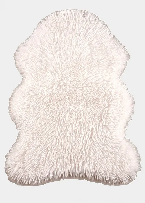 Waschbares Hochflor Lammfell Synthetisch in beige - bonprix Waschbares Hochflor Lammfell Synthetisch in beige - bonprix