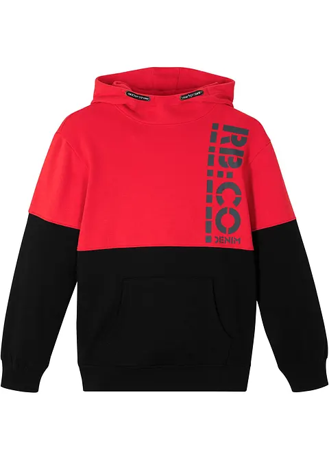 Hoodie aus reiner Bio-Baumwolle in rot von vorne - bonprix Hoodie aus reiner Bio-Baumwolle in rot von vorne - bonprix