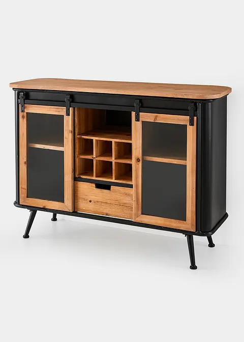 Sideboard in schwarz von vorne - bonprix Sideboard in schwarz von vorne - bonprix