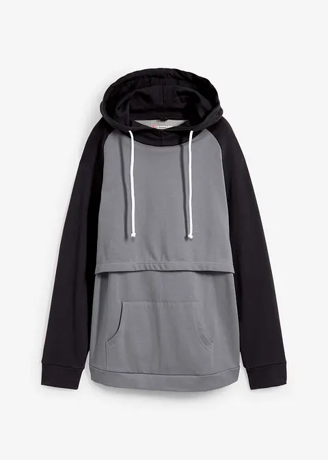 2-in-1 Umstands-und Stillsweatshirt in schwarz von vorne - bonprix 2-in-1 Umstands-und Stillsweatshirt in schwarz von vorne - bonprix