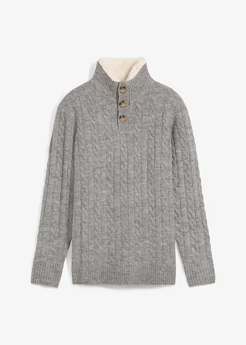 Troyer in grau von vorne - bonprix Troyer in grau von vorne - bonprix
