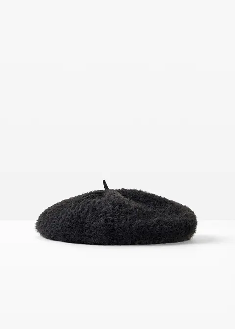 Barett in schwarz von vorne - bonprix Barett in schwarz von vorne - bonprix