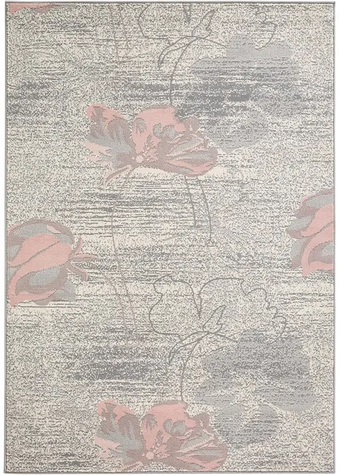 Teppich mit großen Blüten in rosa - bpc living bonprix collection Teppich mit großen Blüten in rosa - bpc living bonprix collection