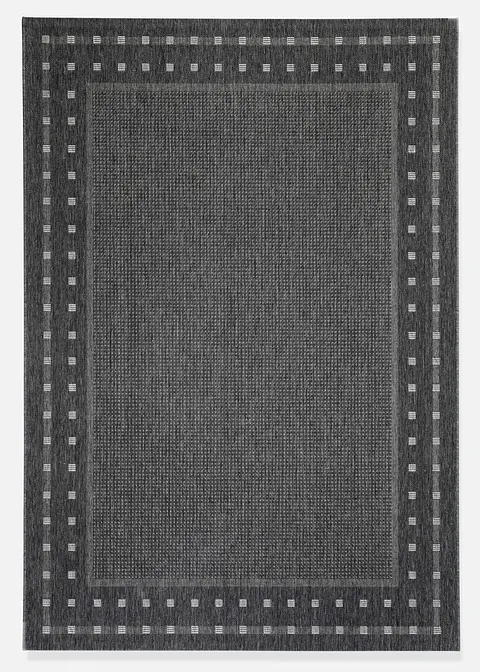 In- und Outdoor Teppich mit umlaufender Bordüre in grau - bonprix In- und Outdoor Teppich mit umlaufender Bordüre in grau - bonprix
