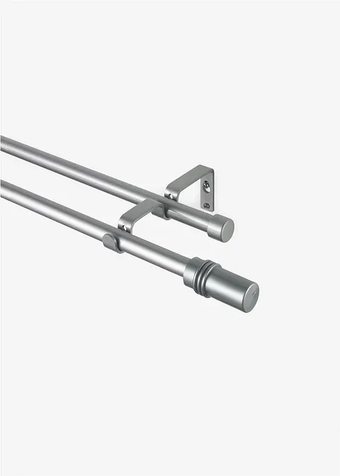 Gardinenstange mit Endstück Zylinder in silber - bonprix Gardinenstange mit Endstück Zylinder in silber - bonprix