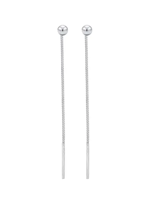 Elli Ohrstecker aus 925er Sterling Silber in silber von vorne - elli Elli Ohrstecker aus 925er Sterling Silber in silber von vorne - elli
