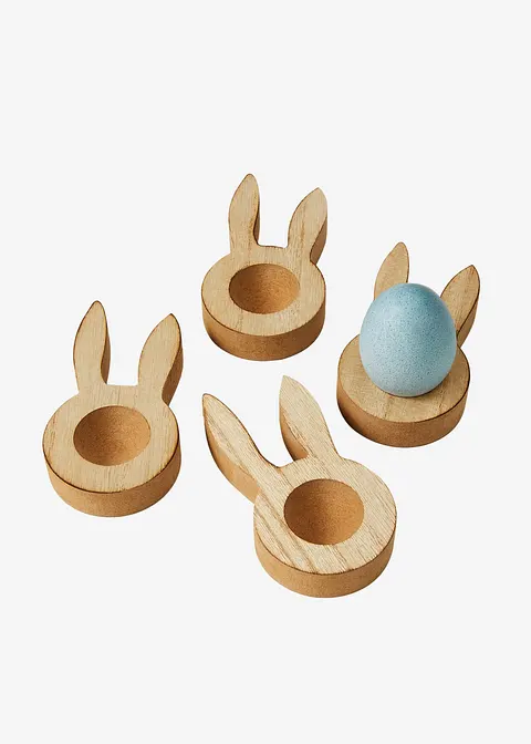 Eierbecher in Hasenform (4er Pack) in beige - bpc living bonprix collection Eierbecher in Hasenform (4er Pack) in beige - bpc living bonprix collection