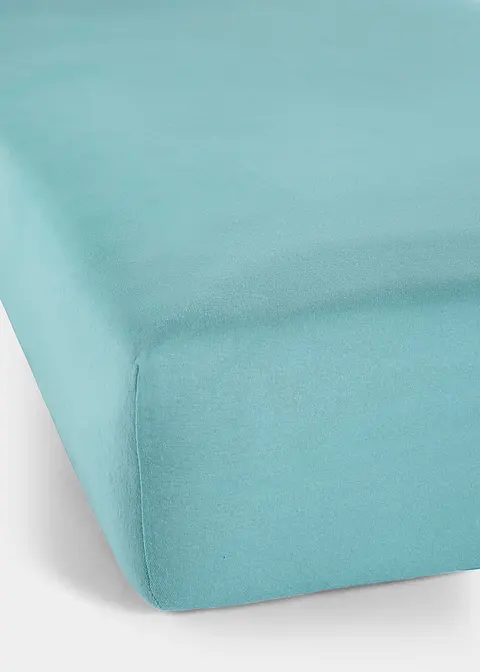 Jersey Spannbettlaken in blau - bonprix Jersey Spannbettlaken in blau - bonprix