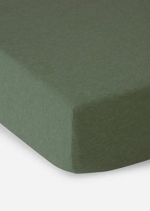 Spannbettlaken in Leinen-Optik in braun von vorne - bonprix Spannbettlaken in Leinen-Optik in braun von vorne - bonprix