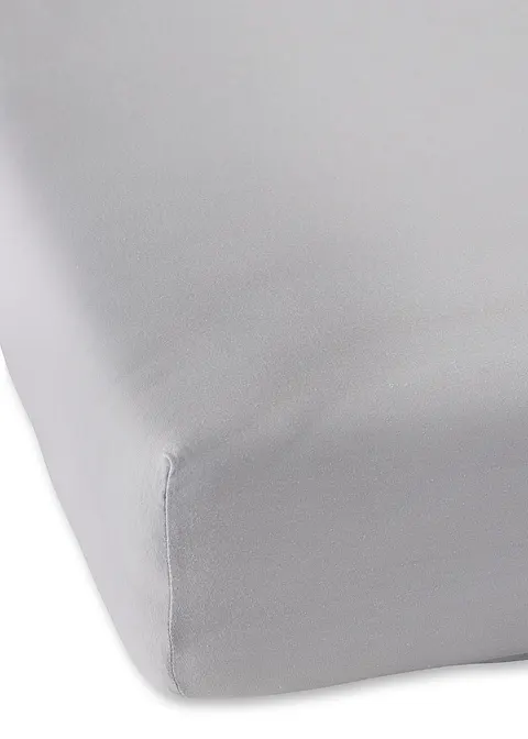 Jersey Comfort Spannbettlaken in grau - bonprix Jersey Comfort Spannbettlaken in grau - bonprix