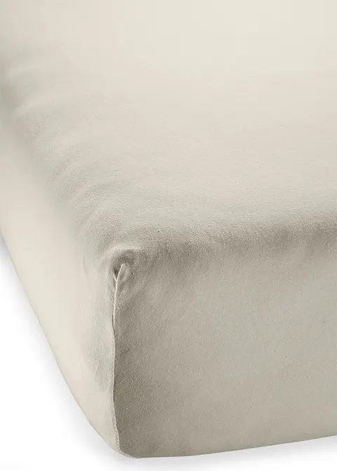 Jersey Comfort Spannbettlaken in beige - bonprix Jersey Comfort Spannbettlaken in beige - bonprix