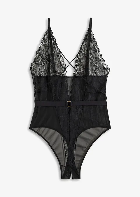 Stringbody ouvert in schwarz von vorne - bonprix Stringbody ouvert in schwarz von vorne - bonprix
