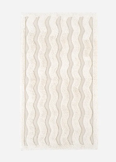 Badematte mit Wellen Design in beige - bonprix Badematte mit Wellen Design in beige - bonprix