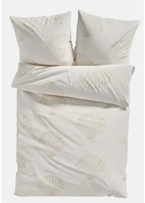 Bettwäsche mit Muscheln in beige von vorne - bonprix Bettwäsche mit Muscheln in beige von vorne - bonprix