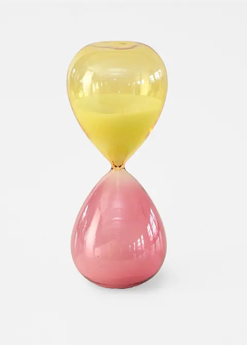 Deko-Objekt Sanduhr in gelb von vorne - bonprix Deko-Objekt Sanduhr in gelb von vorne - bonprix