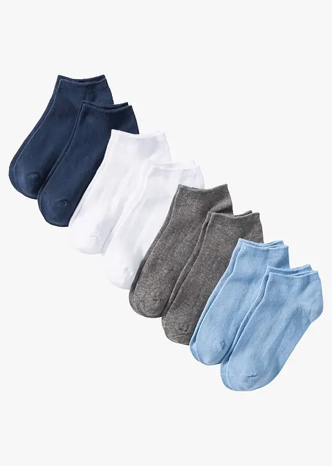 Sneakersocken mit Bio-Baumwolle (8er Pack) in weiß von vorne - bonprix Sneakersocken mit Bio-Baumwolle (8er Pack) in weiß von vorne - bonprix