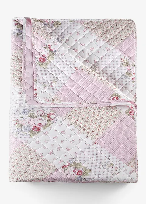 Tagesdecke mit Rosen in rosa von vorne - bonprix Tagesdecke mit Rosen in rosa von vorne - bonprix