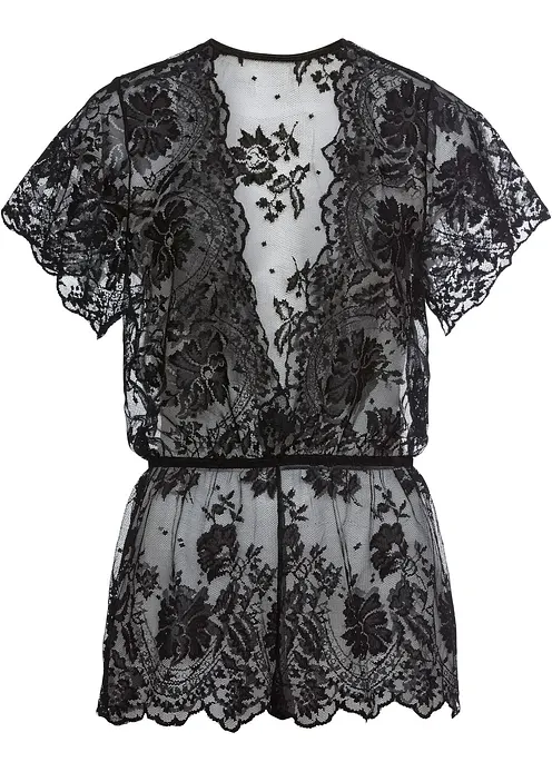 Jumpsuit in schwarz von vorne - bonprix Jumpsuit in schwarz von vorne - bonprix