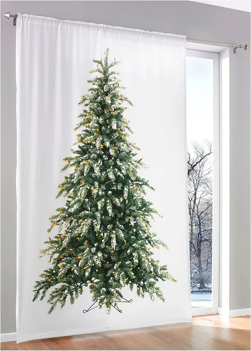LED-Vorhang mit Tannenbaum Druck (1er Pack) in grün - bonprix LED-Vorhang mit Tannenbaum Druck (1er Pack) in grün - bonprix