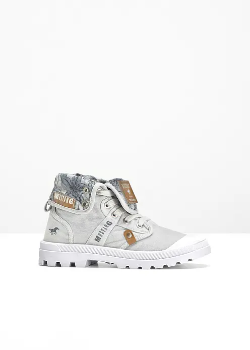 Mustang High-Top-Sneaker aus Baumwoll-Canvas in grau - Mustang Mustang High-Top-Sneaker aus Baumwoll-Canvas in grau - Mustang