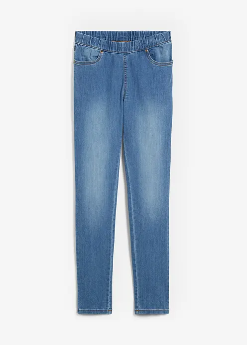 Komfort-Stretch-Treggings in blau von vorne - bonprix Komfort-Stretch-Treggings in blau von vorne - bonprix