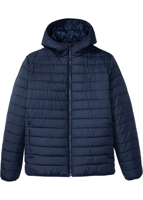 Steppjacke mit Kapuze in blau von vorne - bonprix Steppjacke mit Kapuze in blau von vorne - bonprix