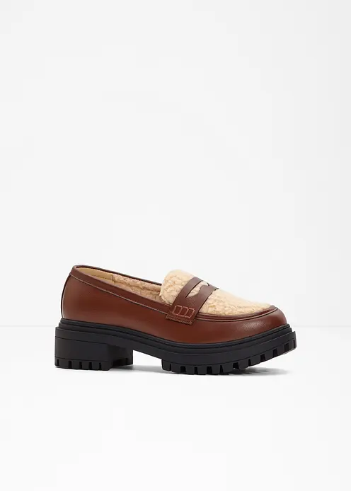 Chunky Loafer in braun - bonprix Chunky Loafer in braun - bonprix
