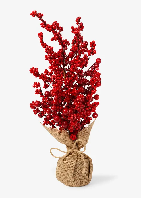 Deko-Objekt Baum mit roten Beeren in rot von vorne - bonprix Deko-Objekt Baum mit roten Beeren in rot von vorne - bonprix