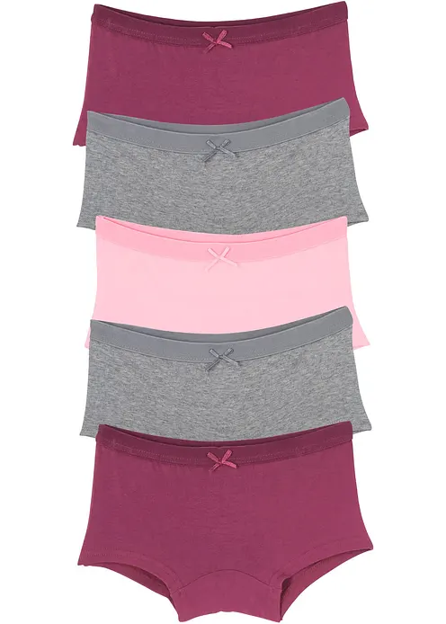 Panty mit weicher Baumwolle (5er Pack) in grau von vorne - bonprix Panty mit weicher Baumwolle (5er Pack) in grau von vorne - bonprix